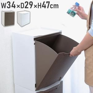 4営業日で発送 谷村実業 artplast ラタン調ダストボックスW34 ホワイト TAN-7005-34 WH