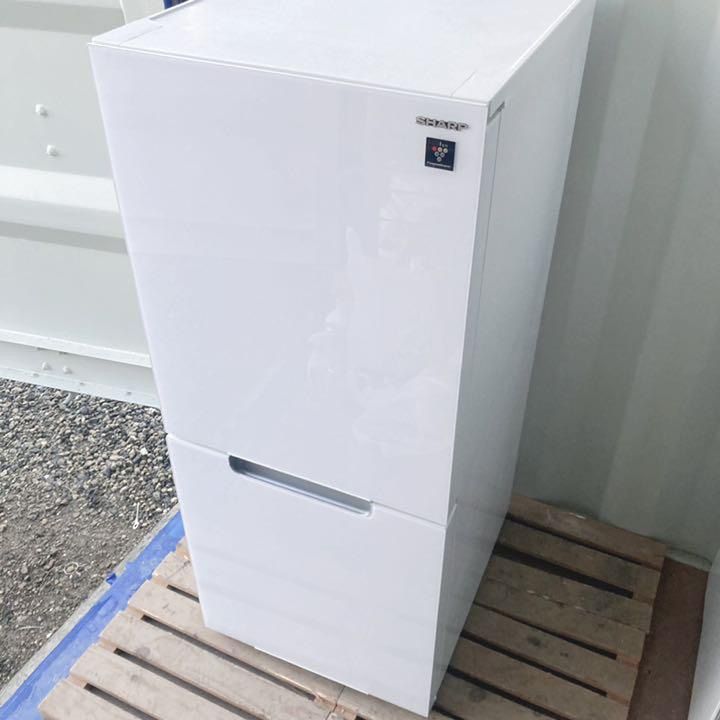 取付無料！SHARPプラズマクラスター搭載ホワイトガラスドア冷蔵庫！洗濯機 取付無料！SHARPプラズマクラスター搭載ホワイトガラスドア冷蔵庫！洗濯機