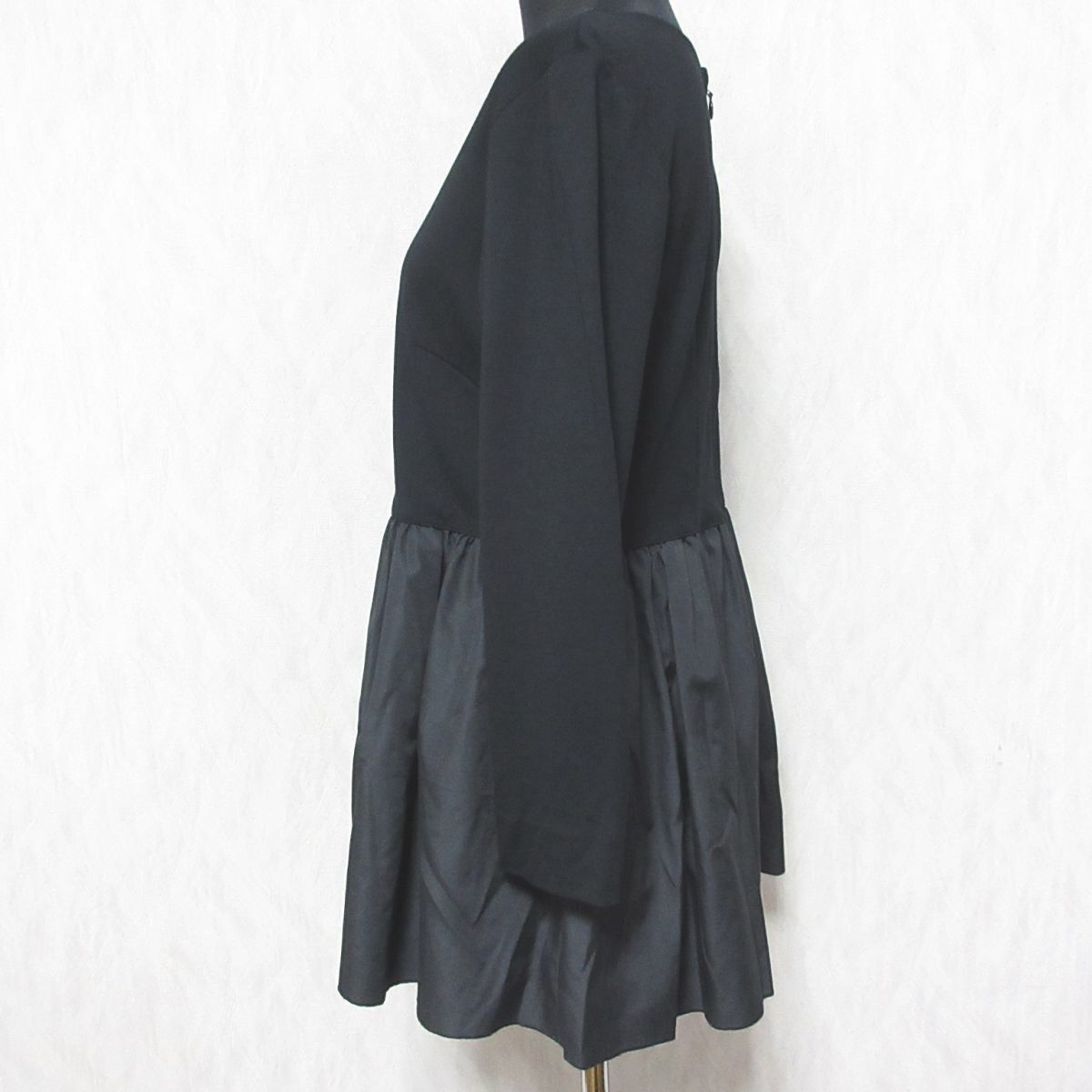 美品 23SS ANAYI アナイ ストレッチポンチタフタペプラムプルオーバー ブラウス 38 ブラック レディース 古着 中古 美品 23SS ANAYI アナイ ストレッチポンチタフタペプラムプル