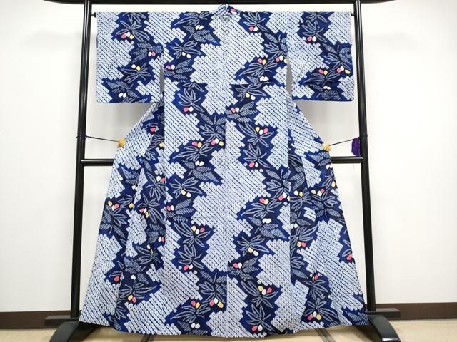 平和屋着物 上 夏物 浴衣 有松鳴海絞り 笹 綿 CYAA3087s5