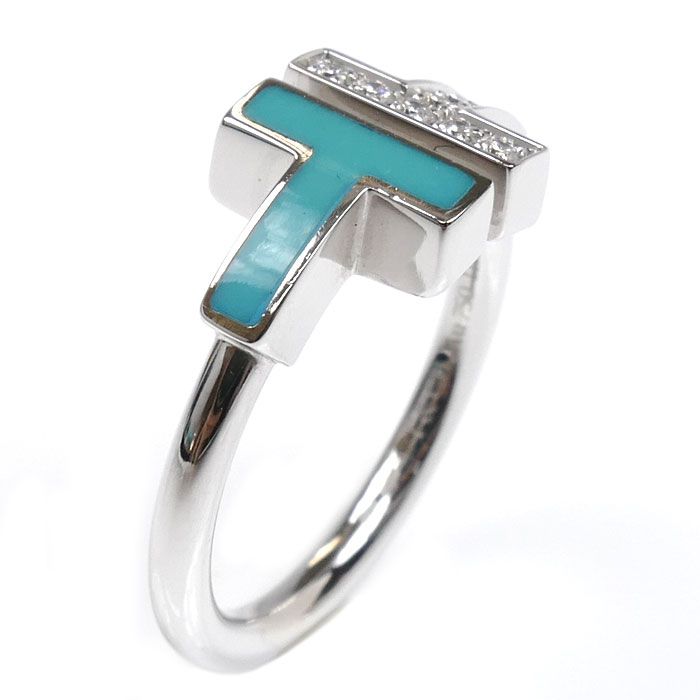 TIFFANY&Co. ティファニー K18WG ホワイトゴールド Tワイヤー  