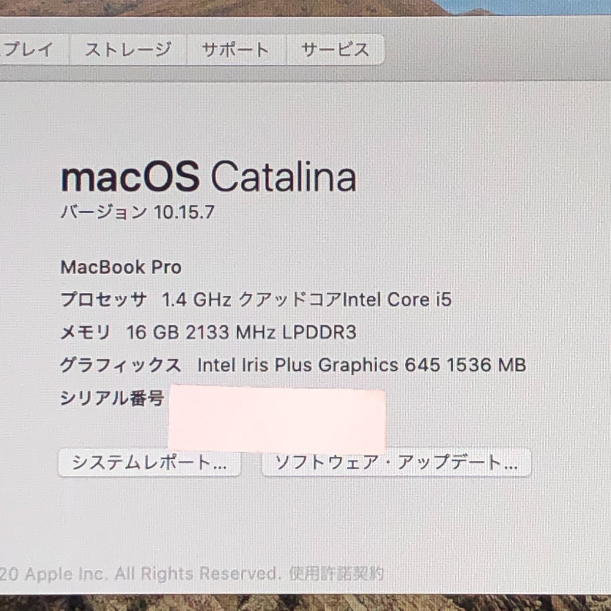 ◆ジャンク品 本体のみ◆Apple MacBook Pro 13インチ 2020 Thunderbolt 3ポートx2 i5 16GB 256GB 画面表示色異常 他 A2289 EMC3456|MB-JUNK-251660 352144