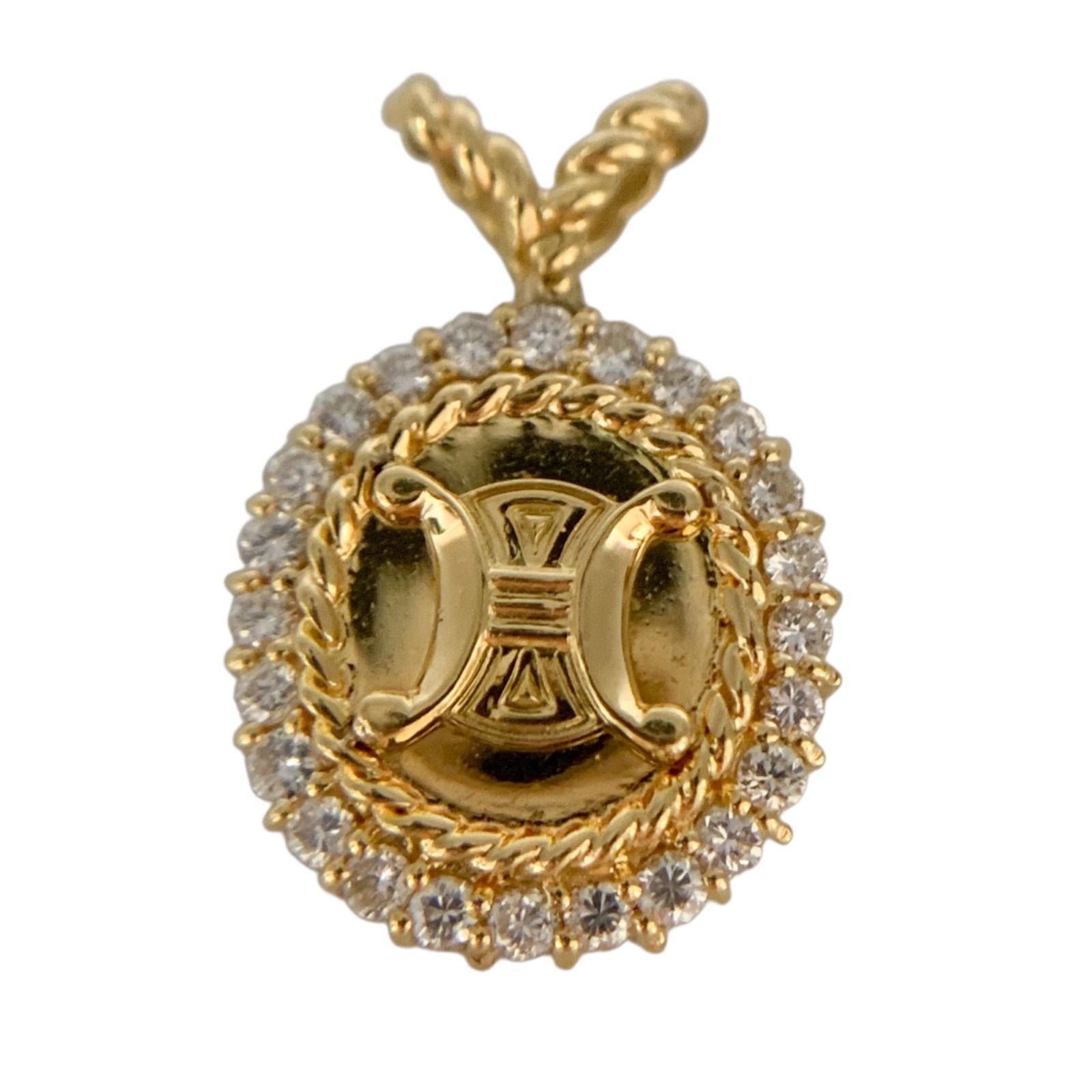 CELINEセリーヌ ペンダントトップ 750 インストーンダイヤモンド0.48ct
