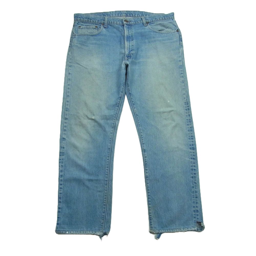 Levi's リーバイス 難有 505 66前期 Small e 並行ステッチ ボタン裏刻印5 42TALON デニム パンツ インディゴブルー系【中古】