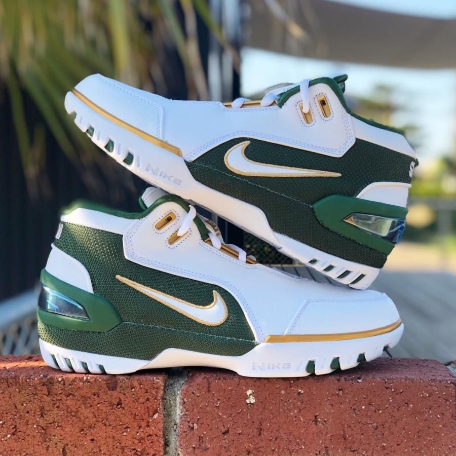 NIKE AIR ZOOM GENERATION RETRO SVSM 2018 MEN S white white metallic gold dust deep forest AO2367 100