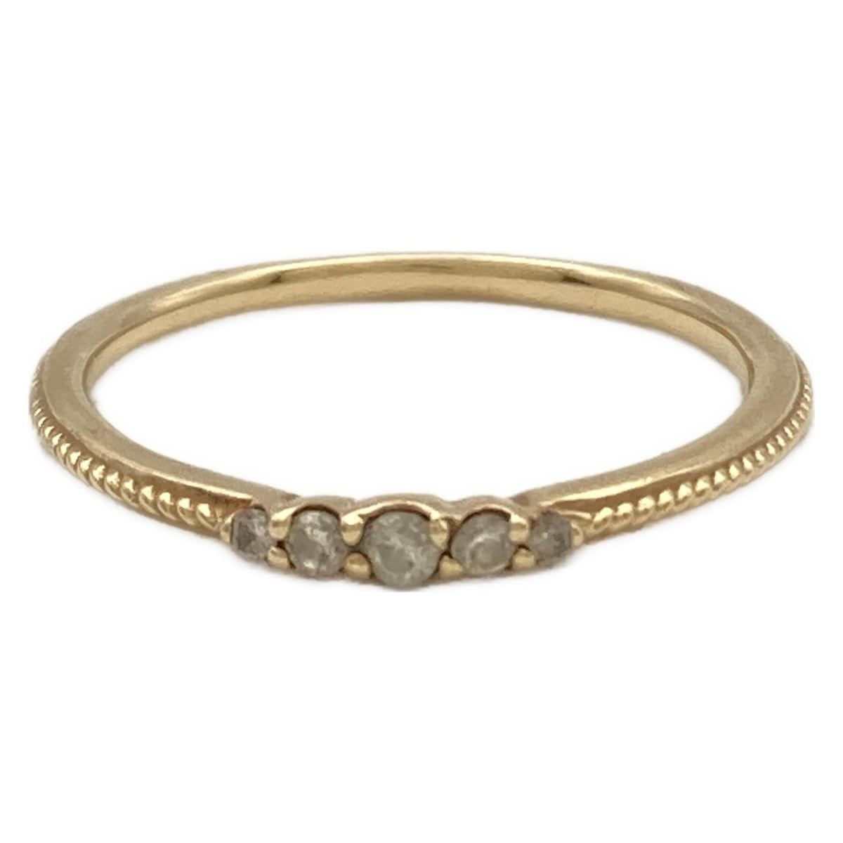 NOJESS K10 YG ダイヤモンド ハーフエタニティ リング9号 NOJESS】K10YG ダイヤモンドハーフエタニティリング(9号) NOJESS】K10