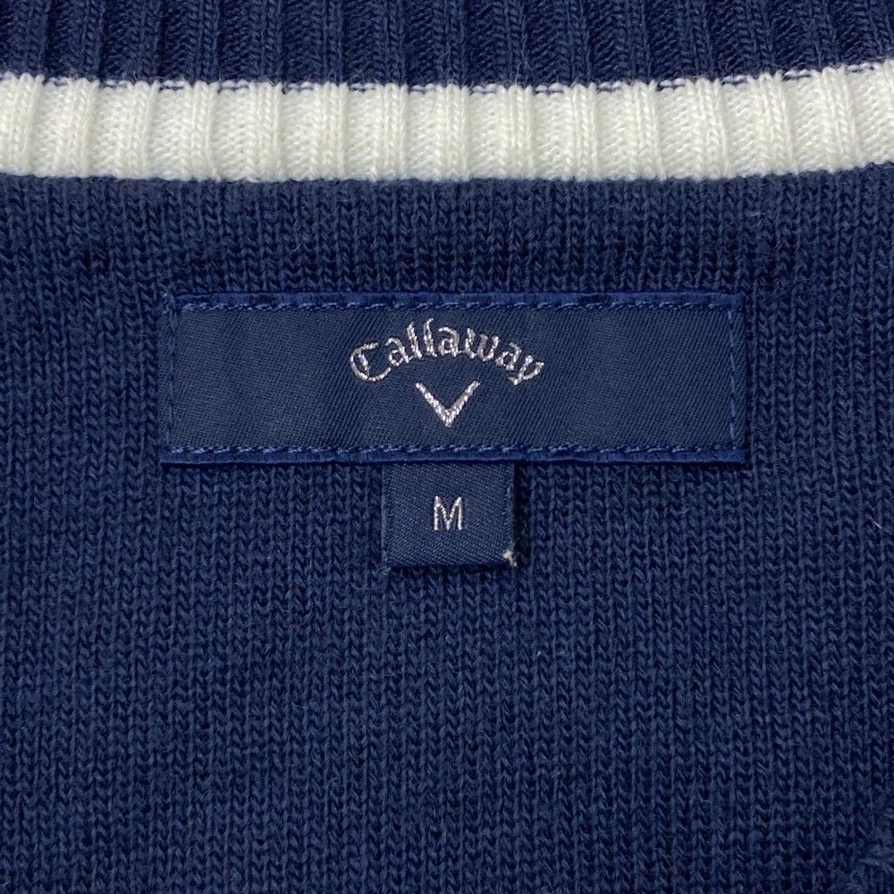 サイズ：M CALLAWAY キャロウェイ  ニット セーター  ネイビー系 [240101437779] ゴルフウェア メンズ ストスト サイズ：M CALLAWAY キャロウェイ ニット セーター ネイビー系