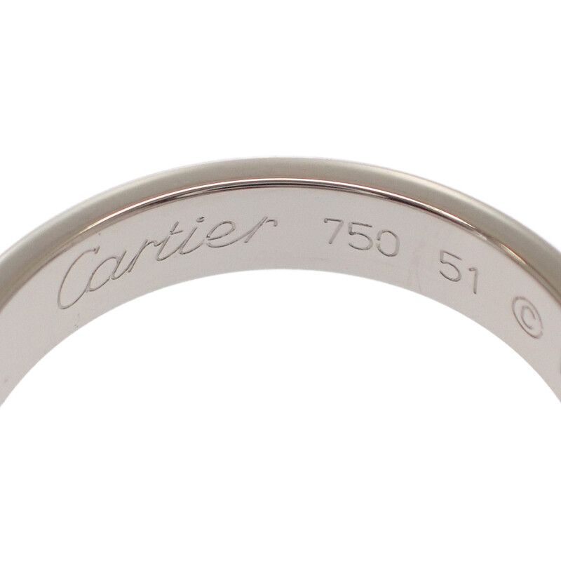 カルティエ CARTIER ミニ ラブ B4085151 リング 指輪 K18WG ホワイト  