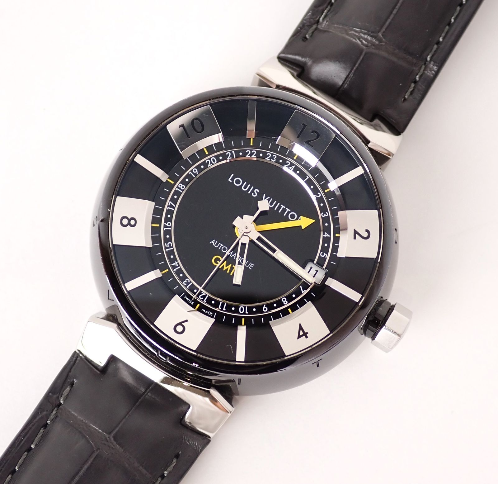 定価40万超 LOUIS VUITTON(ルイヴィトン) タンブールインブラックGMT  
