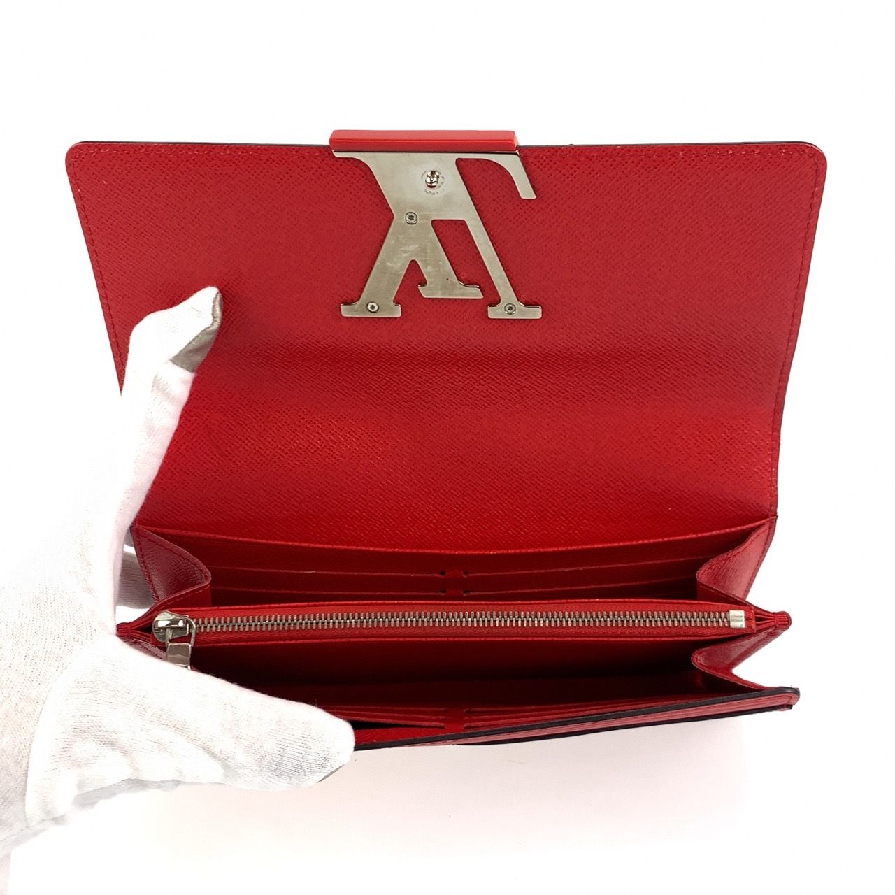 美品 LOUIS VUITTON ルイヴィトン エピ ポルトフォイユ ルイーズ  