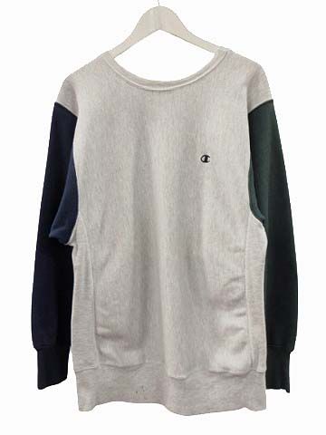 チャンピオン CHAMPION 90s リバースウィーブ スウェット クレイジーパターン XL マルチカラー トレーナー 刺繍タグ