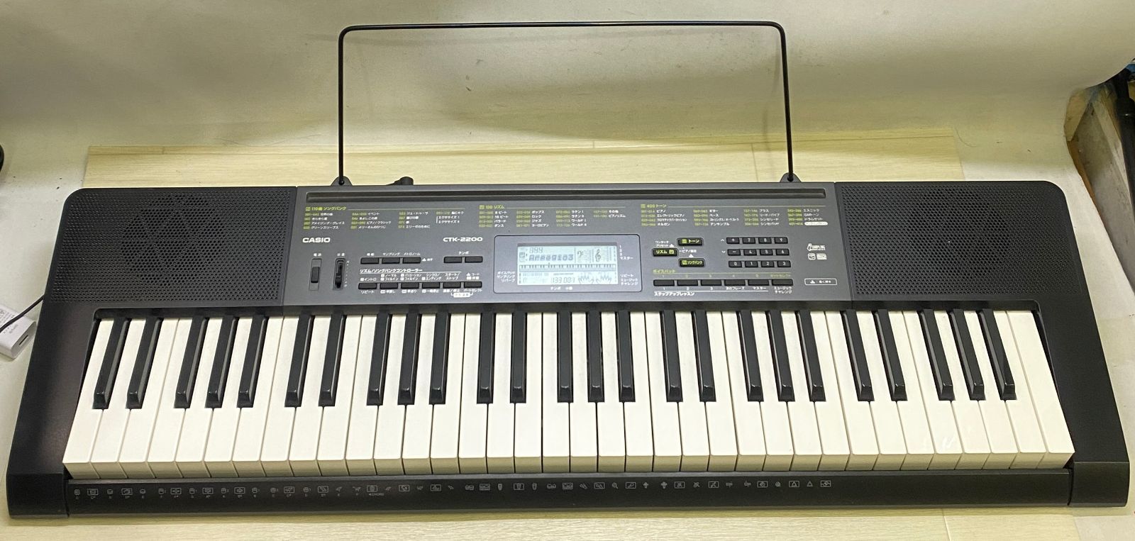 △ CASIO カシオ 電子キーボード CTK-2200 楽器 ピアノ 動作確認済み 