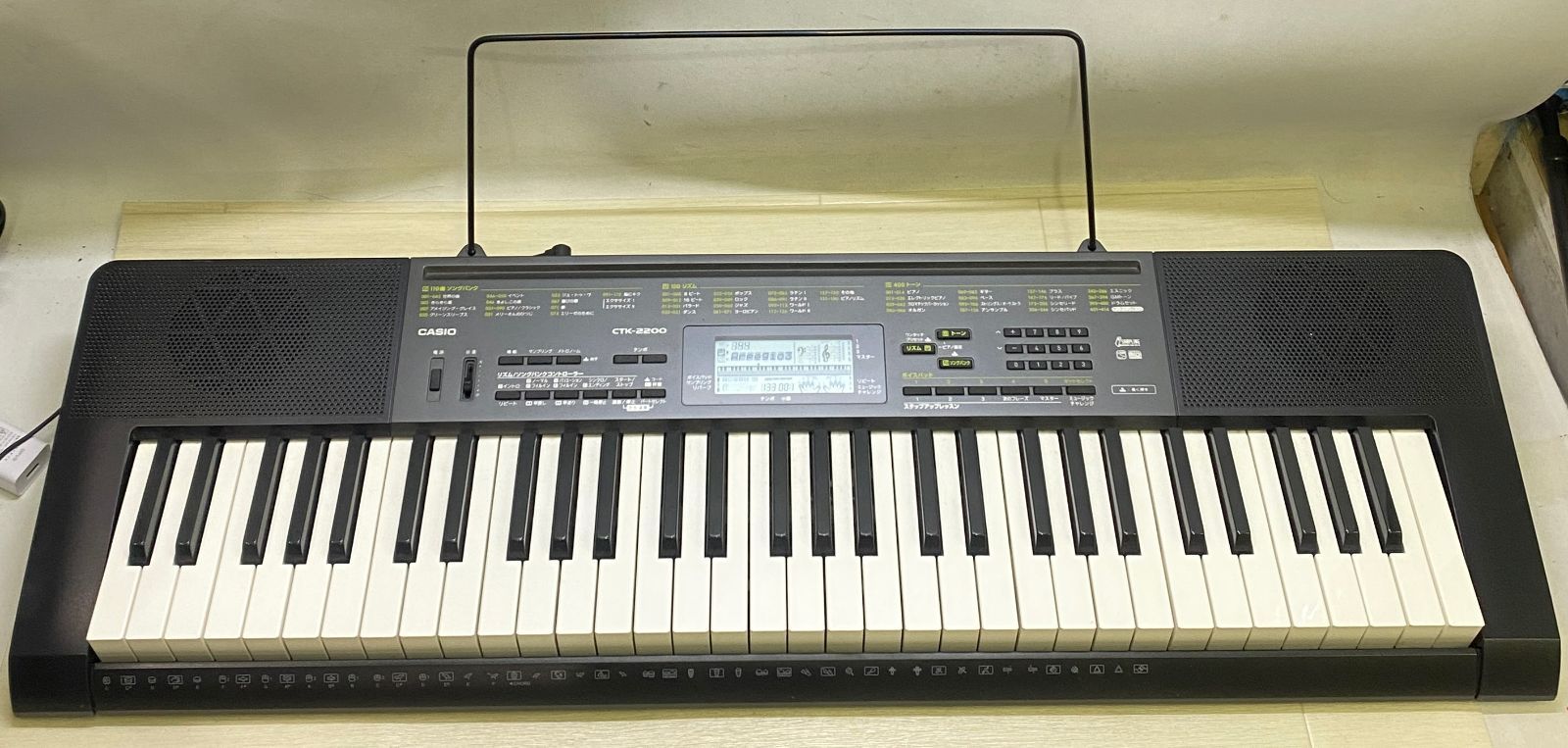 動作確認済み△ CASIO カシオ 電子キーボード CTK-2200 楽器 ピアノ