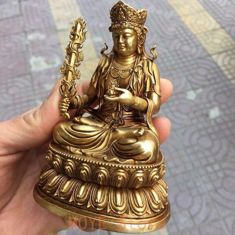 銅製 仏像 虚空蔵菩薩仏像 家内仏堂 奉納 装飾品 工芸品 置物