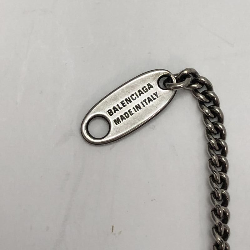 BALENCIAGA BB ICON ロゴ チェーンリンク　ネックレス　シルバー BALENCIAGA BB ICON ロゴ チェーンリンク ネックレス シルバー