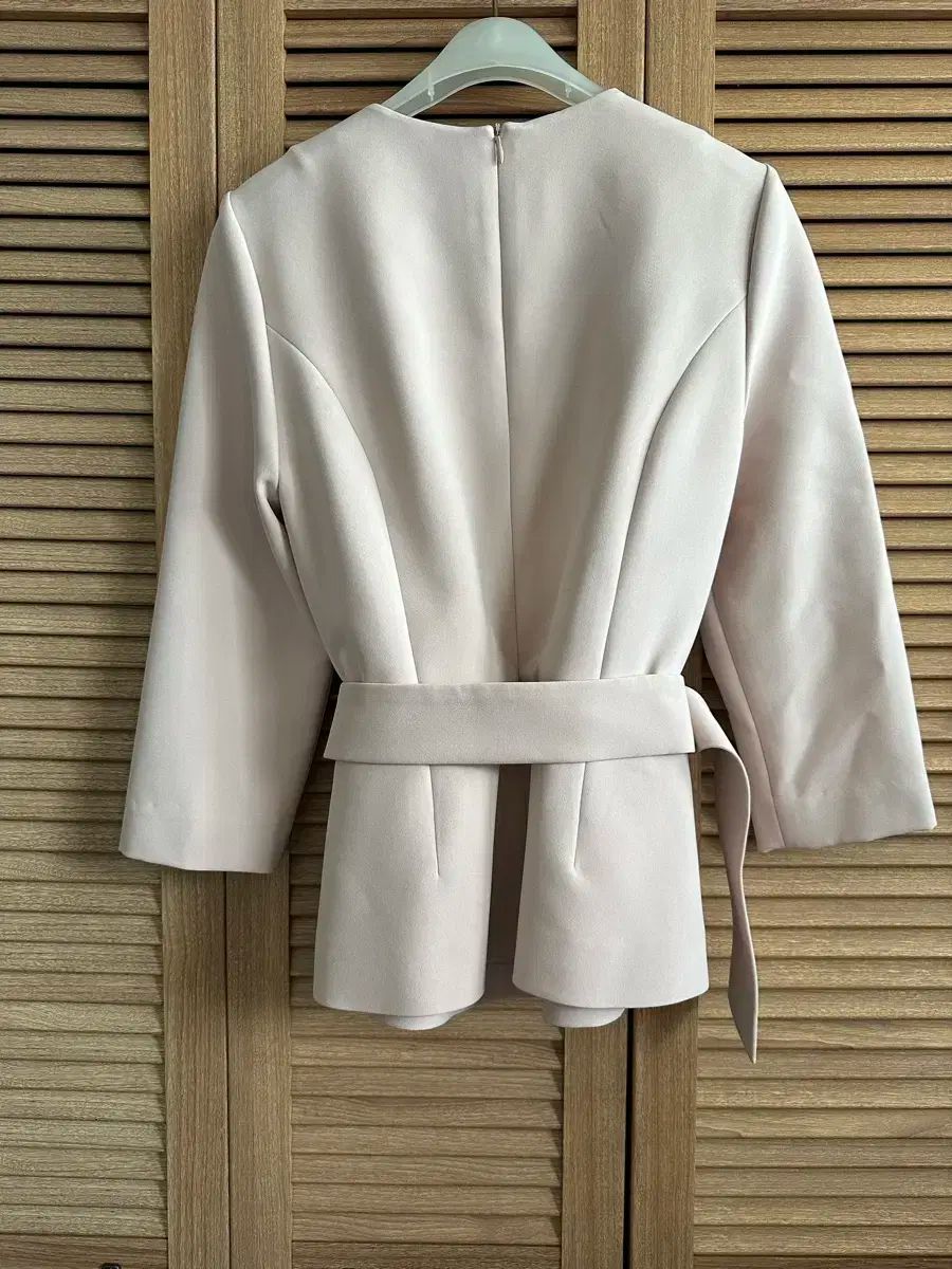  ブランコウ blanchot ベルト付きブラウス 長袖 シャツ ブラウス