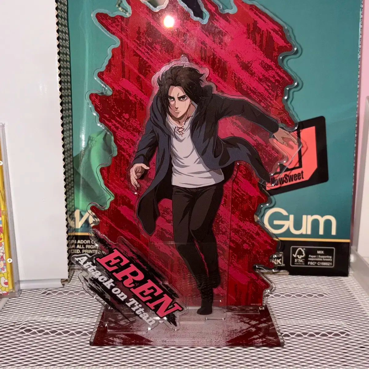 ANIQUE 進撃の巨人 エレンVSアルミン&ミカサ ジオラマアクリルスタンド