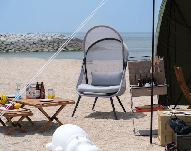 折り畳み式ルーフフォールディングチェア 椅子 メッシュ ガーデン