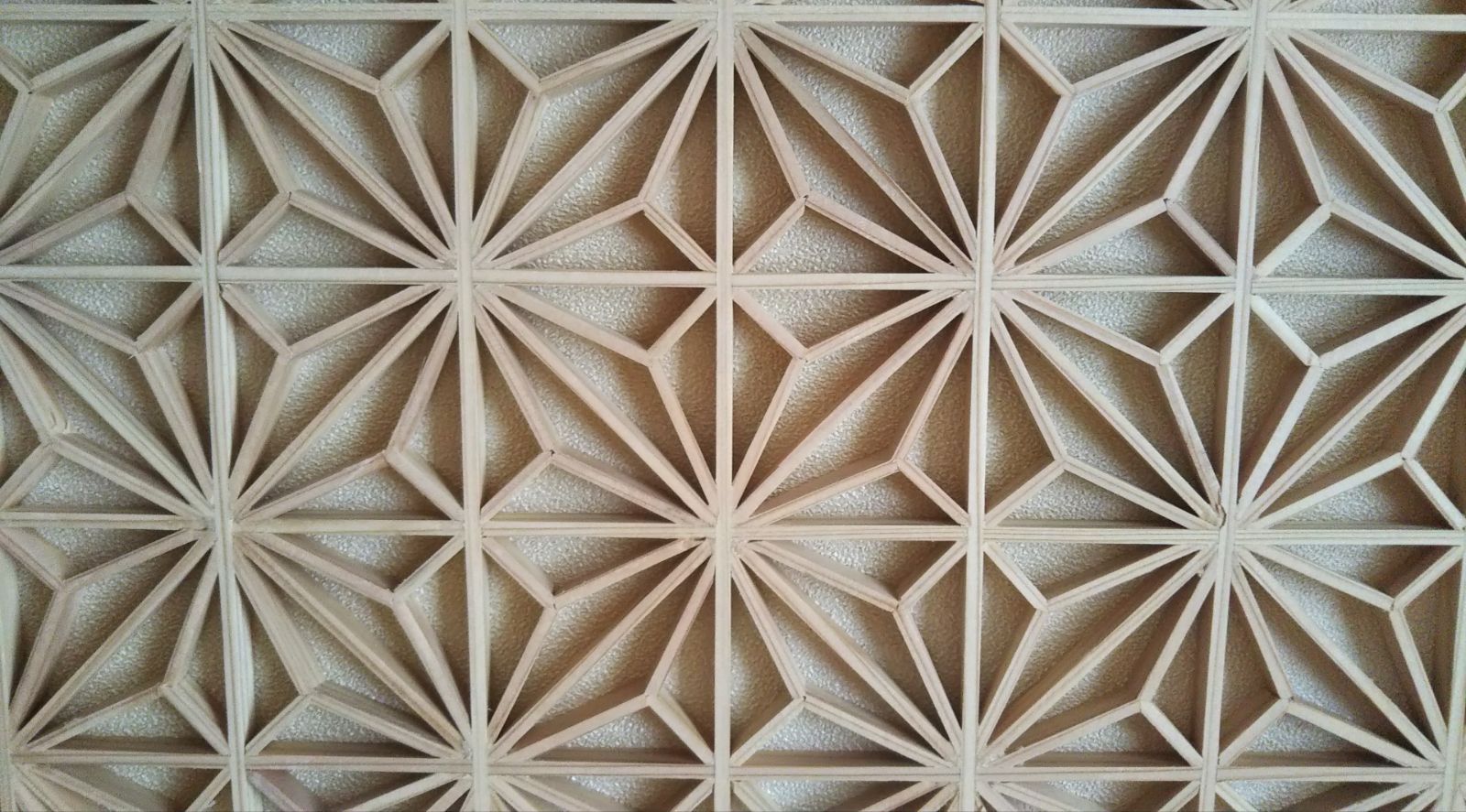 85 麻の葉組子 吹き抜け カラーアクリル板入り3枚一組 【公式通販】