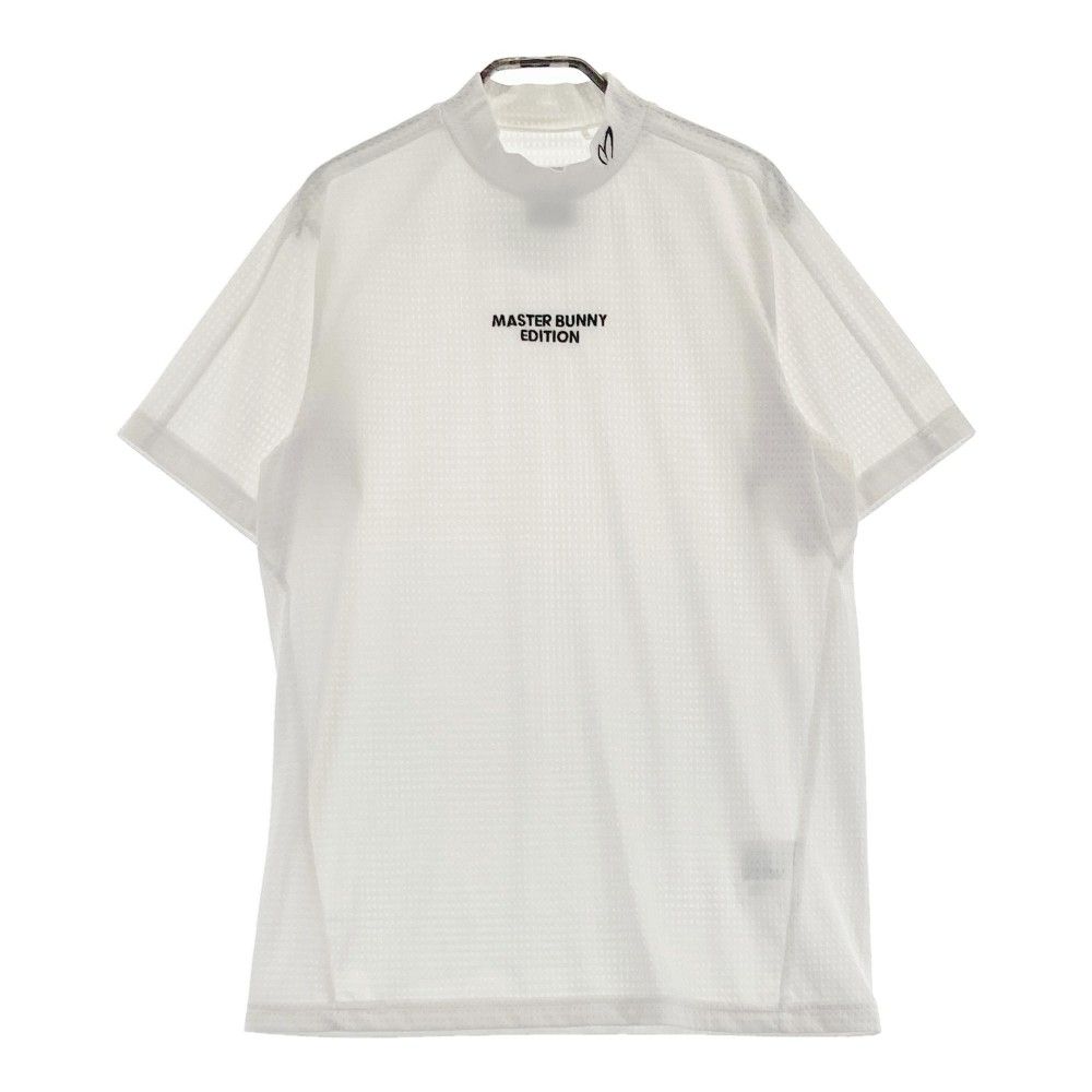 【美品】マスターバニー モックネックシャツ 半袖 サイズ5 ホワイト マスターバニーエディション モックネックシャツ 半袖tシャツ