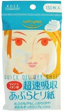 コーセー ソフティモ マイナスイオン あぶらとり紙 150枚入×24個セット