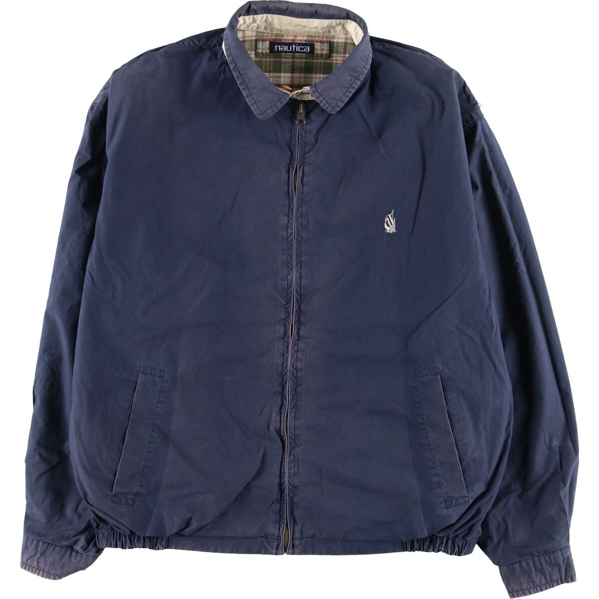 古着 90年代 ノーティカ NAUTICA リバーシブル チェック柄 スイング 