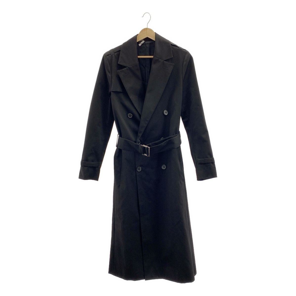Dior homme | ディオールオム | 2002AW | by Hedi Slimane REFRECTION リフレクション | コットン混 トレンチコート | 42 | ブラック | メンズ
