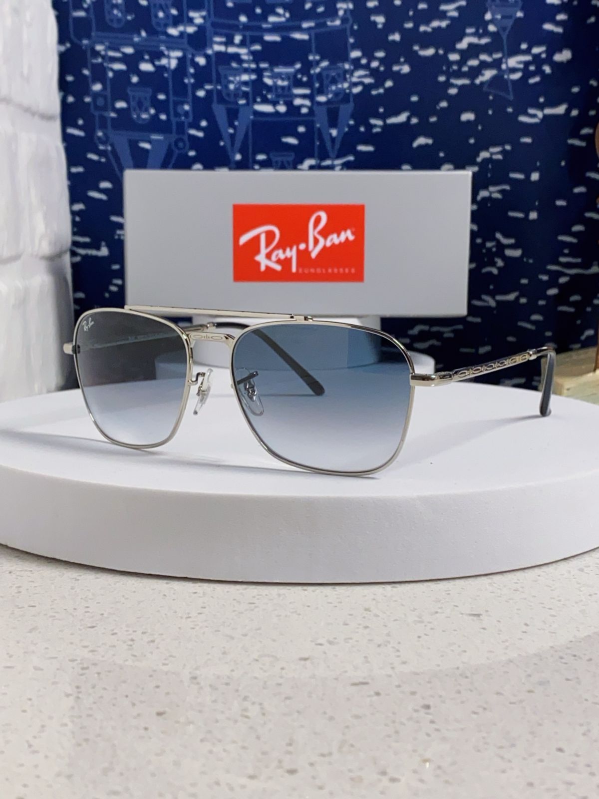 RAYBAN Caravan RB3636 男女兼用 シルバーブルー