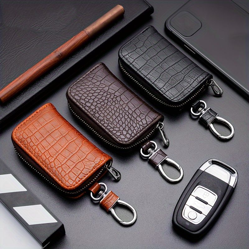 キーケース メンズ カーキーバッグ ビジネス ユニバーサル キーストレージバッグ ファッションカーキー プロテクションケース 鍵 カーキー ギフト 彼氏 プレゼント メンズ小物 かっこいい おしゃれ