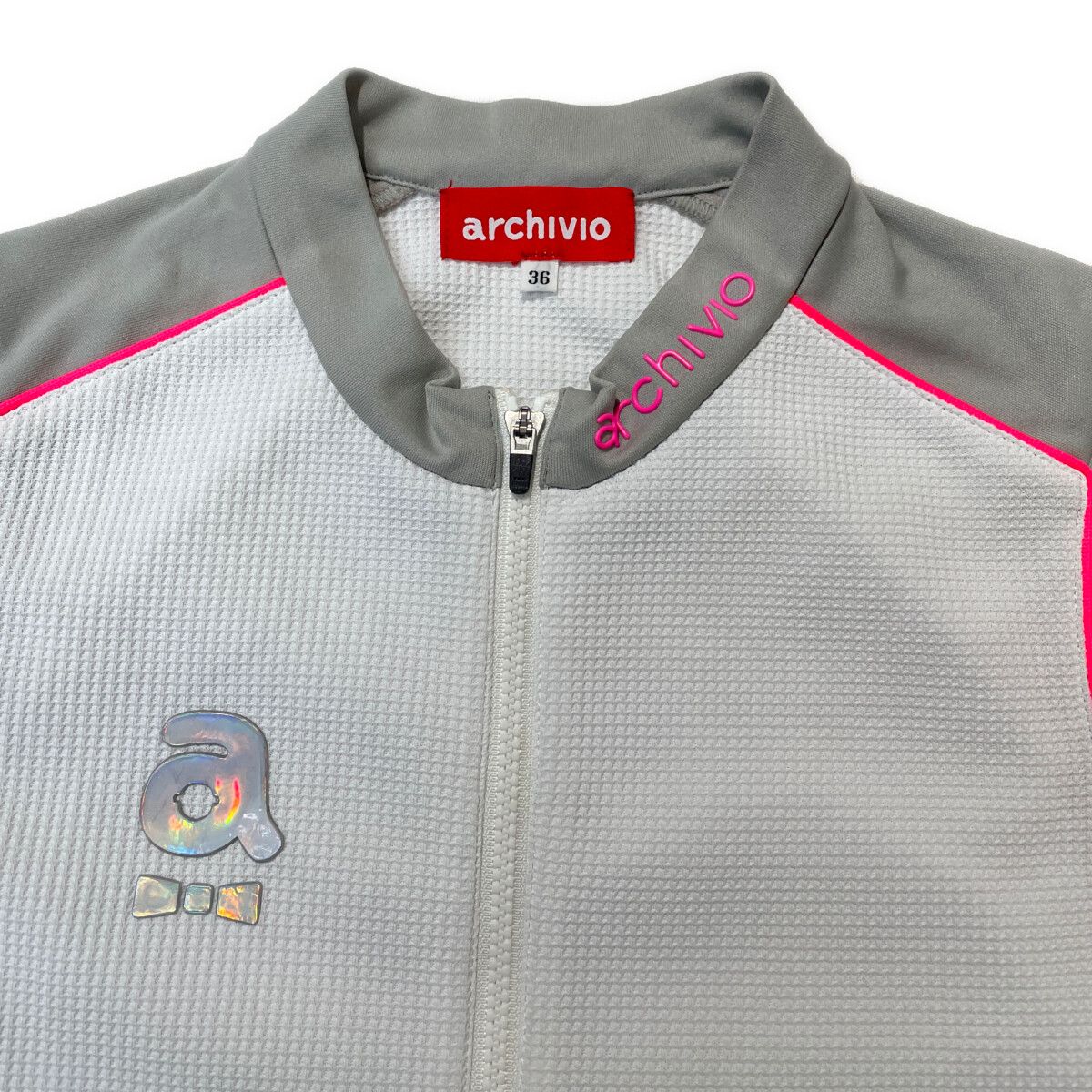 中古 レディース アルチビオ archivio ベスト 36(S) 白×グレー