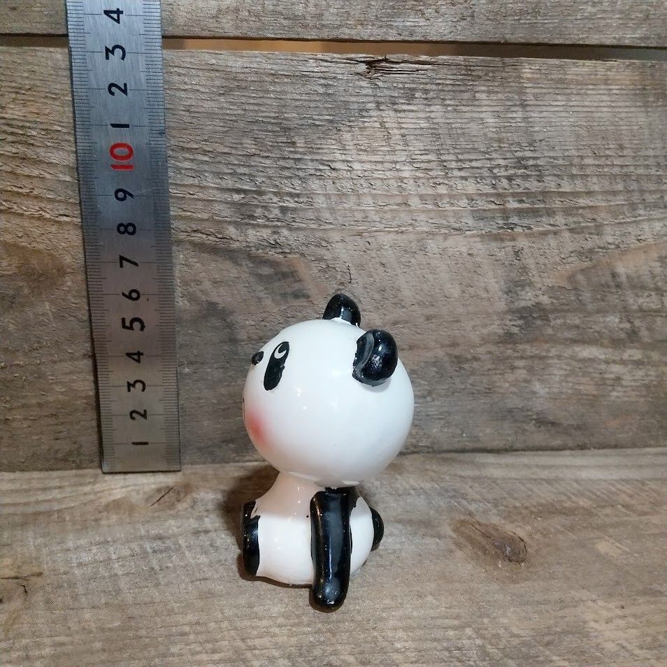 昭和レトロ】内藤ルネ・パンダ 貯金箱 陶器人形 - メルカリ