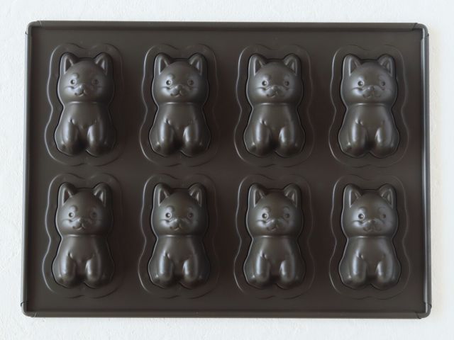 松永製作所 メタリックテフロン付柴犬のわん吉天板 8P