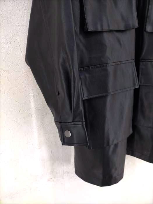 JEANASIS ビーガンレザーカバーオール レザージャケット ジーナシス JEANASIS ビーガンレザーカバーオール レディース