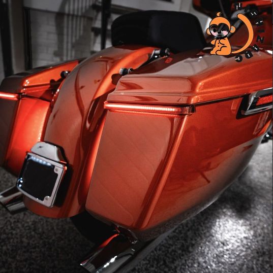 送料無料 ハーレーダビッドソン ルードグライド ストリートグライド CVO ST 23-24年式対応 LED流水型サイドボックスターンシグナルランプ