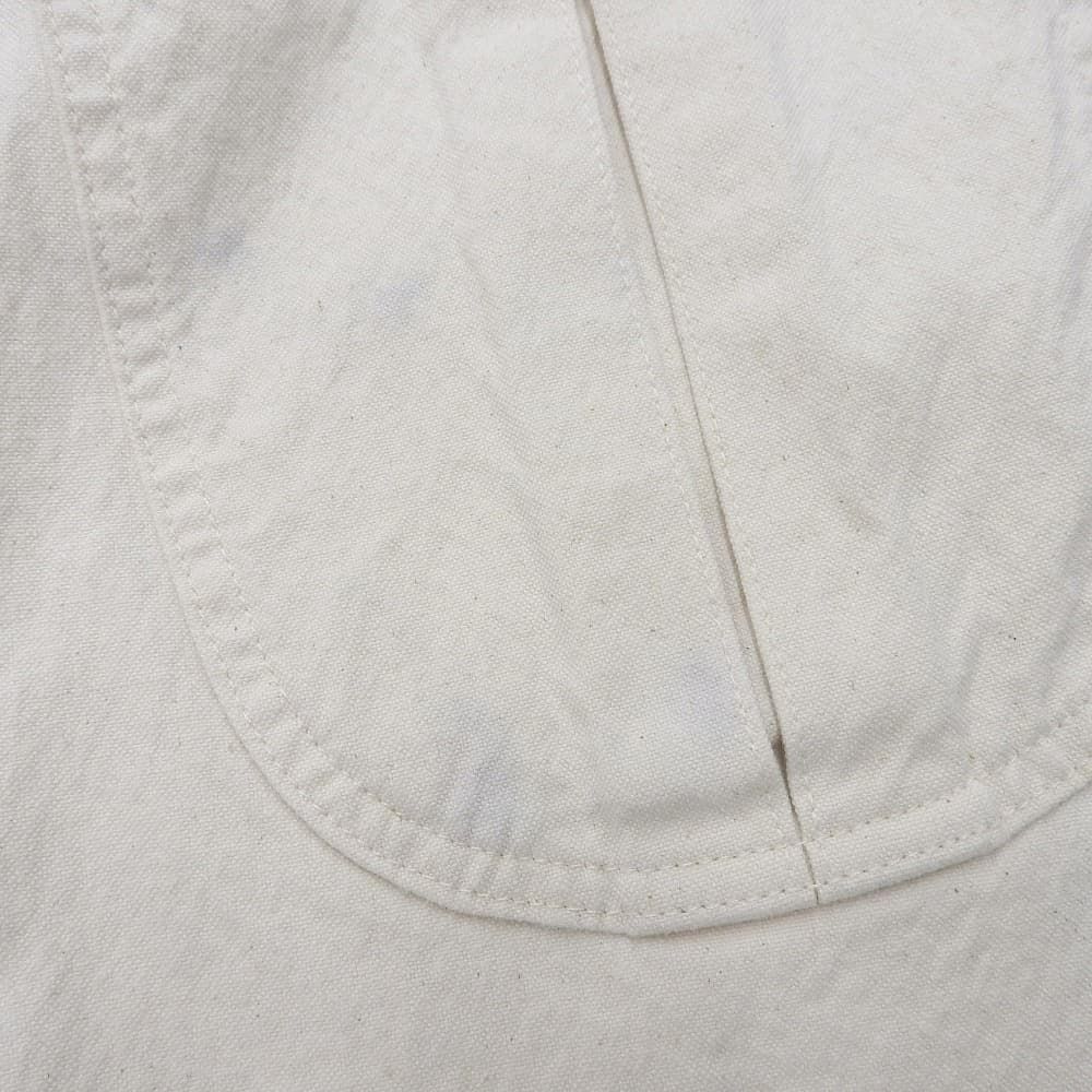 Kotohayokozawa コトハヨコザワ HAND PAITED BEER JACKET デニムカバーオール アウター レディース コットン ホワイト×ネイビー GULLKHAN_COM