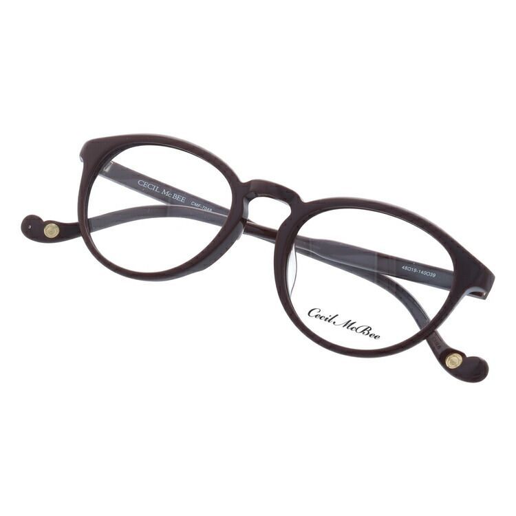 セシルマクビー メガネフレーム ボストン型 伊達メガネ アジアンフィット CECIL McBEE CMF 7048-3 48サイズ レディース セシルマクビー メガネフレーム ボストン型 おしゃれ老眼鏡