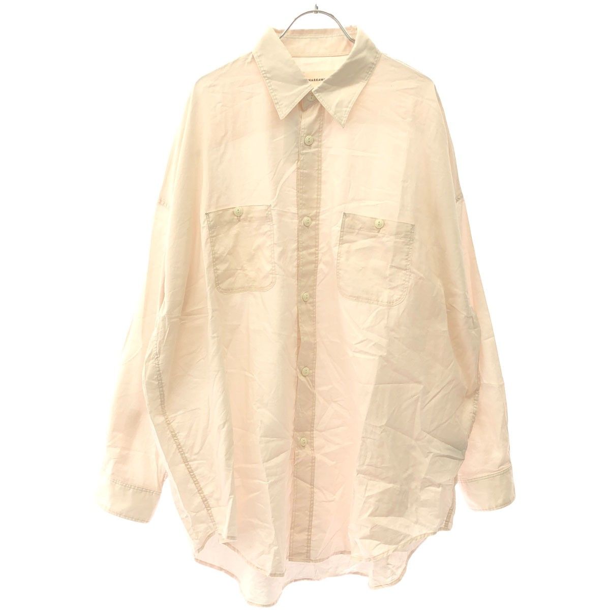 markaware マーカウェア 24SS オーガニックコットン テントロングシャツ A24A-18SH01C ピンク 3