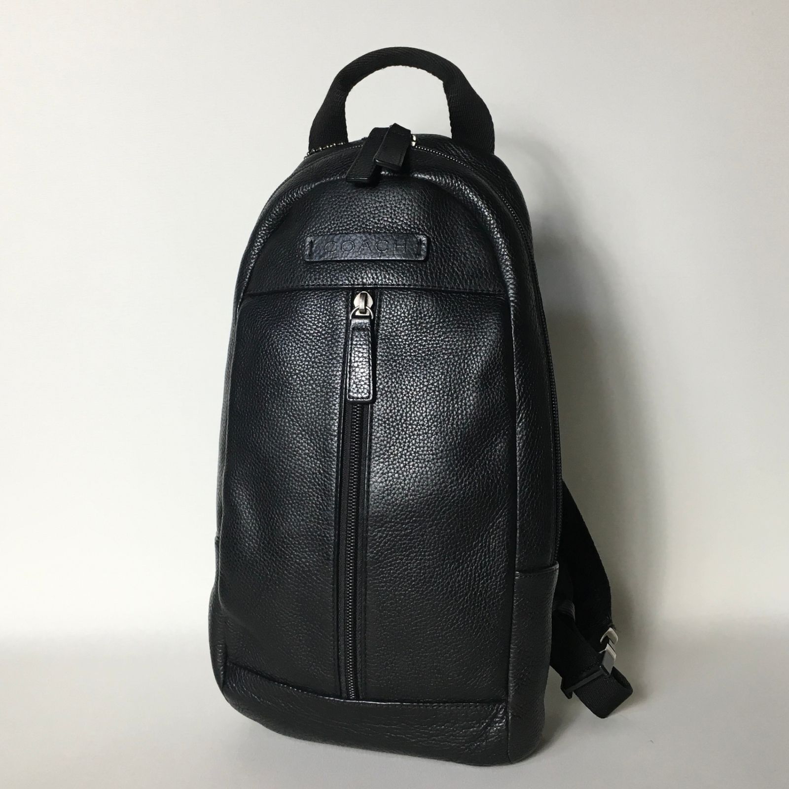 2509-367｜ ｜コーチ ボディバッグ レザー ブラック