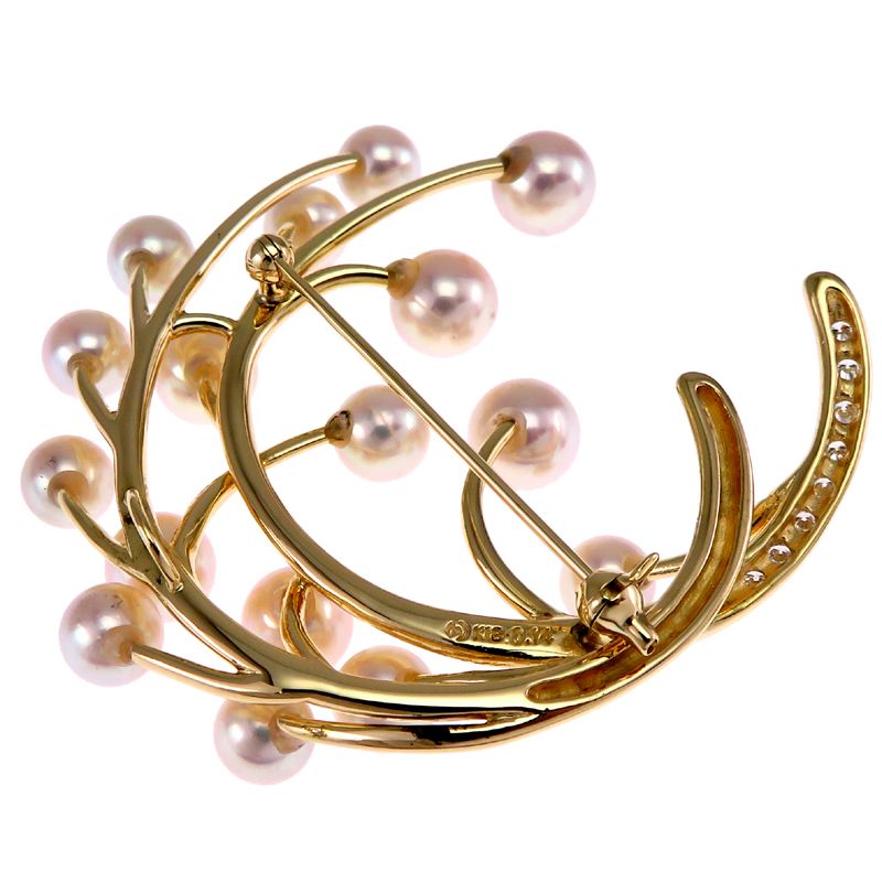 田崎　タサキ　スター形状パールブローチ 田崎 タサキ スター形状パールブローチ