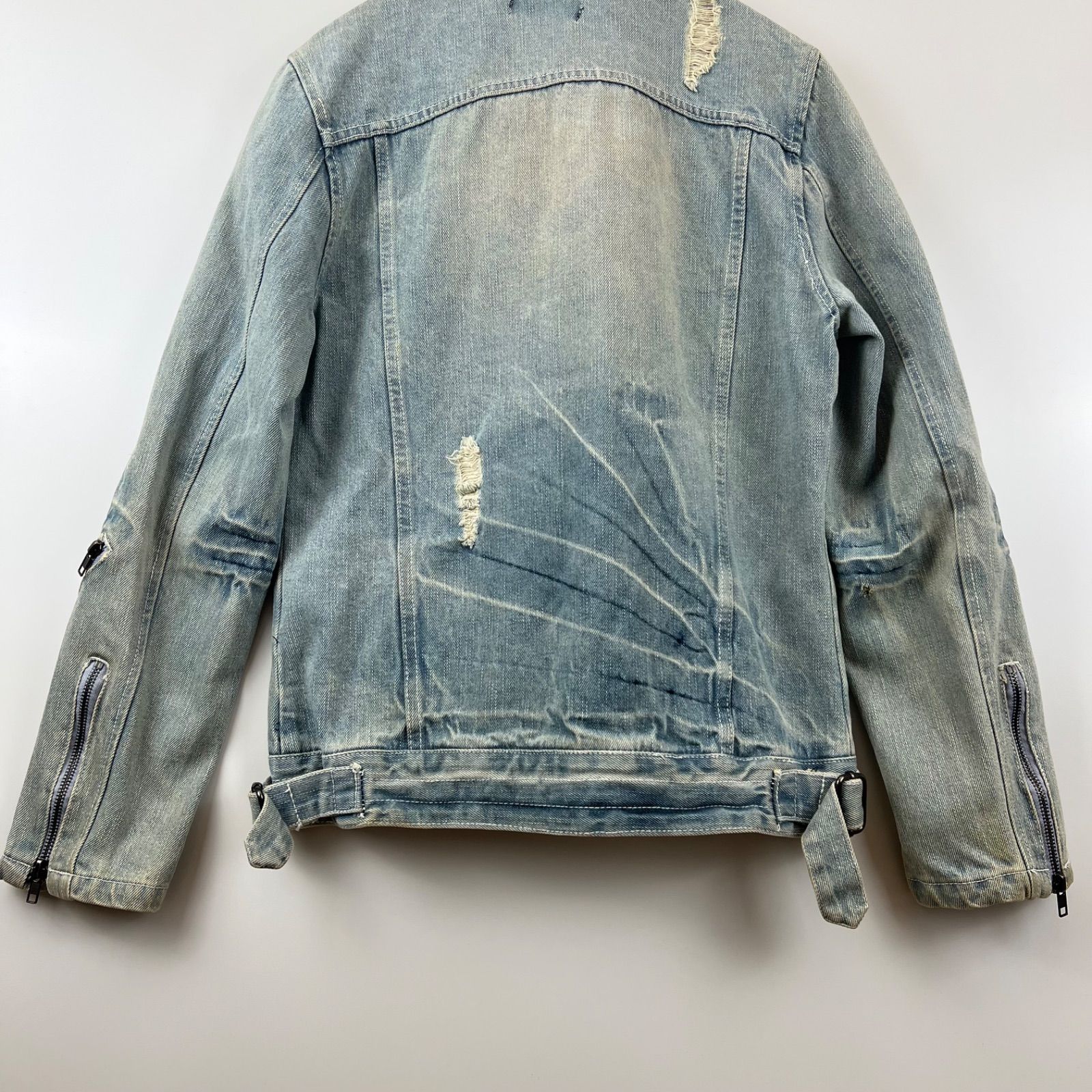 Berning sho black label y2k grunge Ryders jacket M バーニング