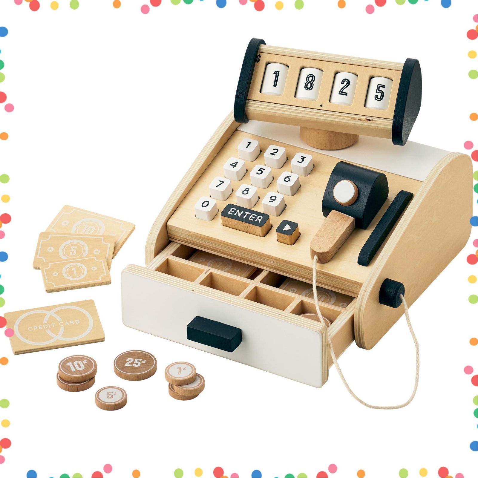 在庫セール】完成品 セット お店屋さんごっこ レジスター 木製 おままごと Torteシリーズ スマート・アイ(