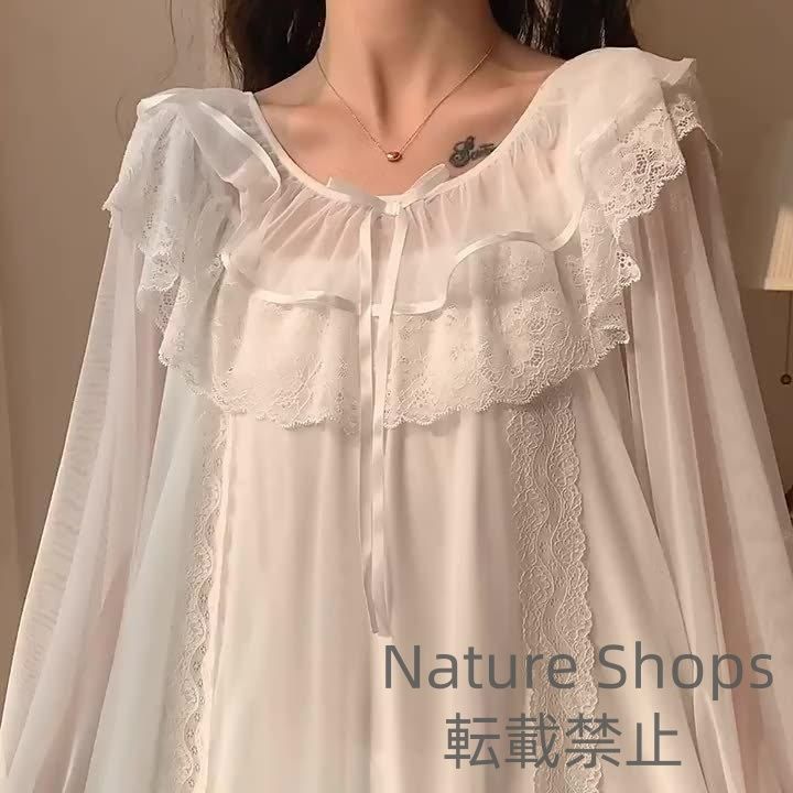 ナルエー　パジャマ　ネグリジェ　新品未使用 25-32003-0.jpg