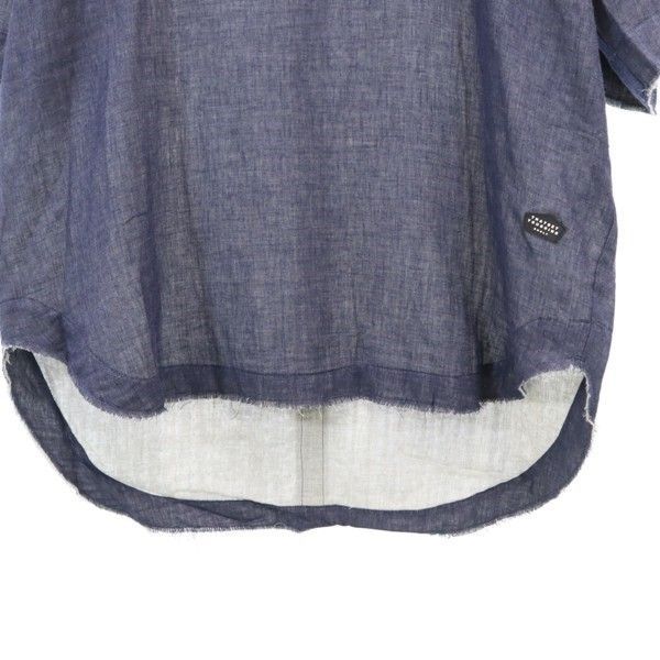 新品 クオルト 半袖 シャツ XL ネイビー quolt TOP-GAUZE SHIRTS プルオーバー メンズ 新品 クオルト 半袖 シャツ XL ネイビー quolt TOP-GAUZE SHIRTS プル