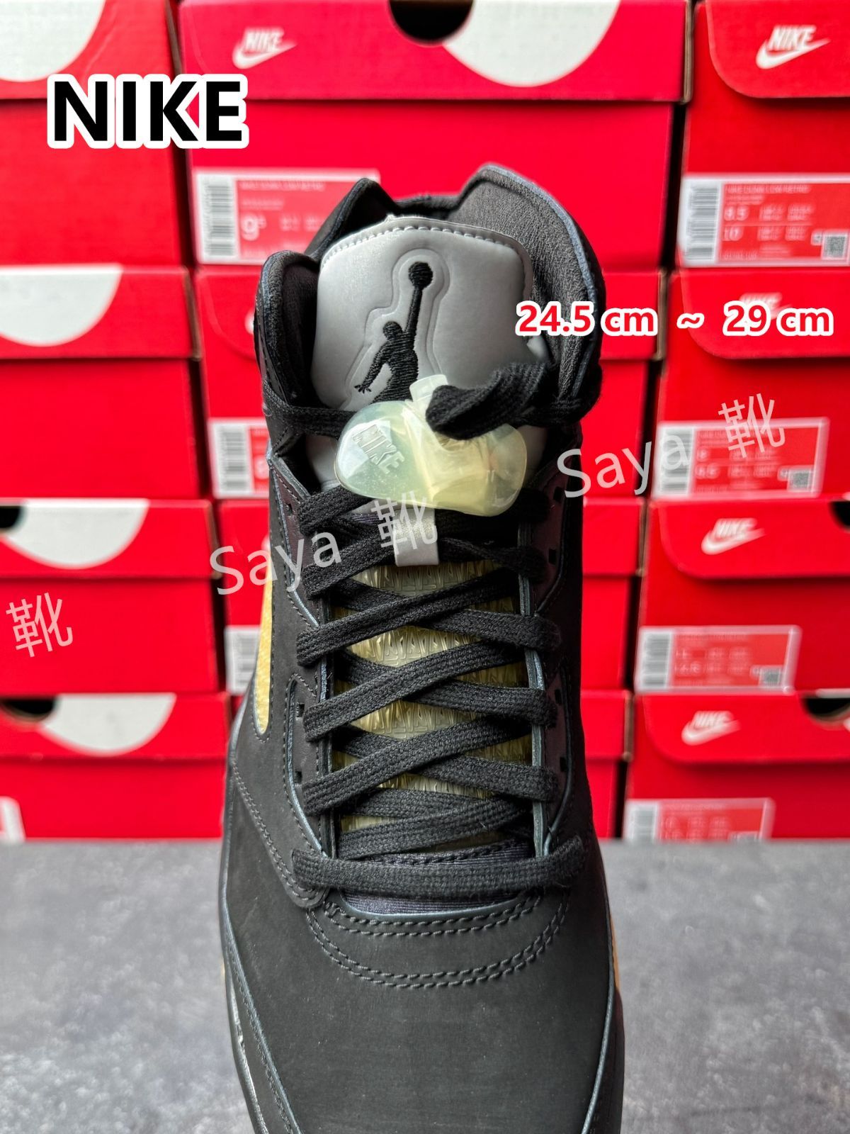 新品 未使用 A Ma Maniere Nike Air Jordan 5 Retro SP Black アママニエール × ナイキ エアジョーダン5 レトロ SP ブラック FD1330-001 男女兼用