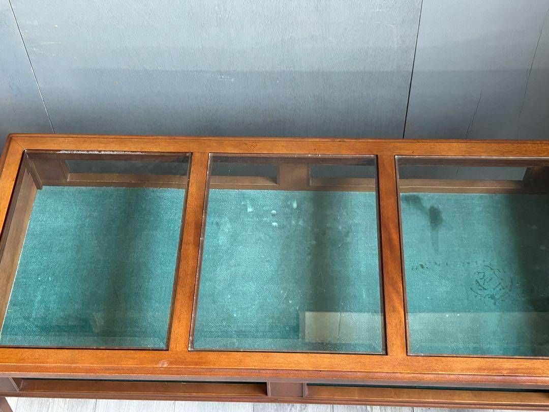 希少 maruni マルニ オールドマルニ ガラステーブル ローテーブル YZ