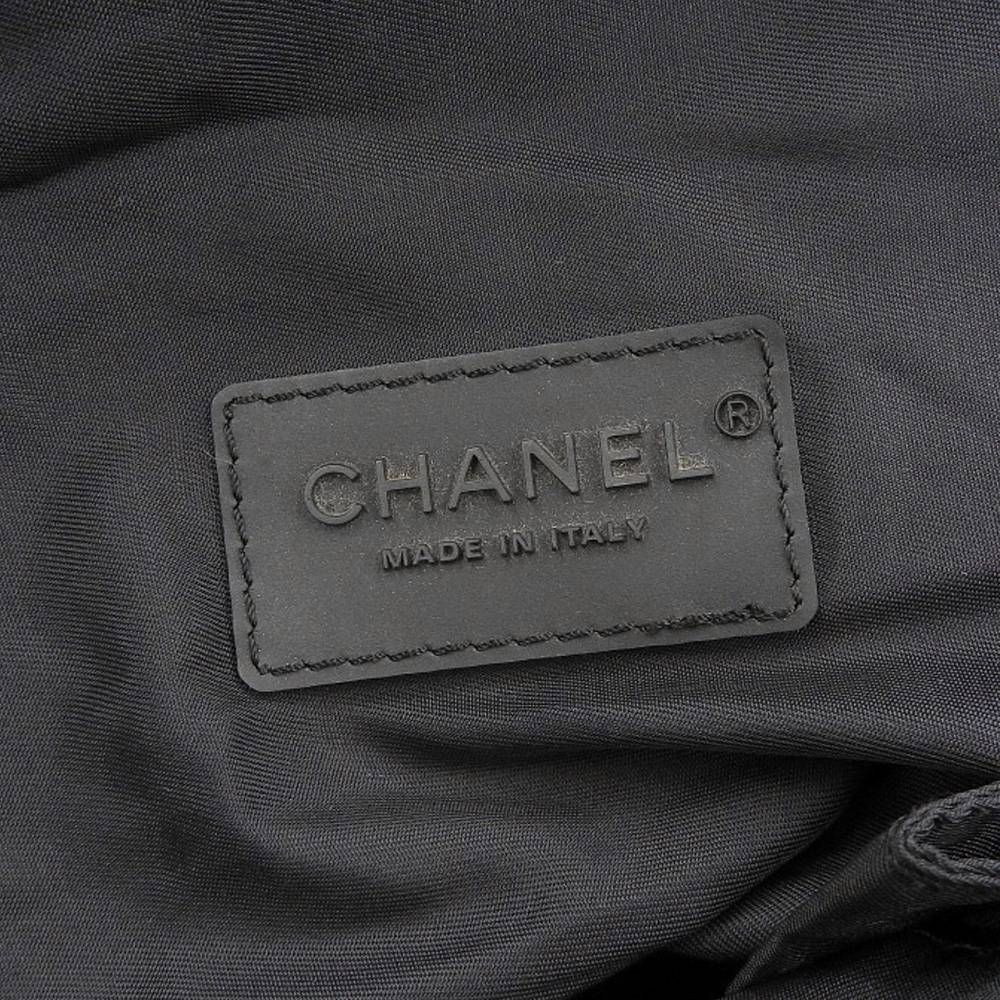 【本物保証】 シャネル CHANEL スポーツライン ロゴ ショルダーバッグ メッセンジャー シール付 10番台 黒 ブティックシール 07/3/22 K.T