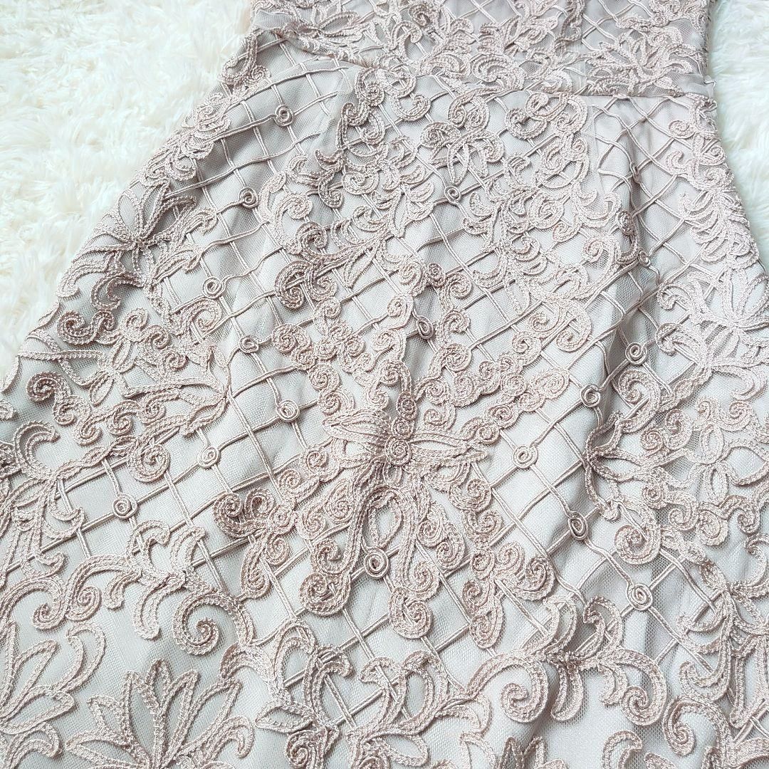 上品 ANAYI アナイ ワンピース 刺繍 レース ベージュ サイズ38 上品
