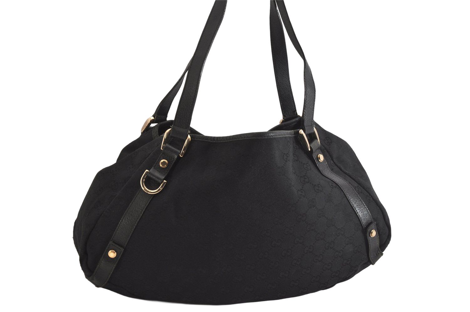 GUCCI グッチ アビー ショルダートートバッグ GGキャンバス レザー