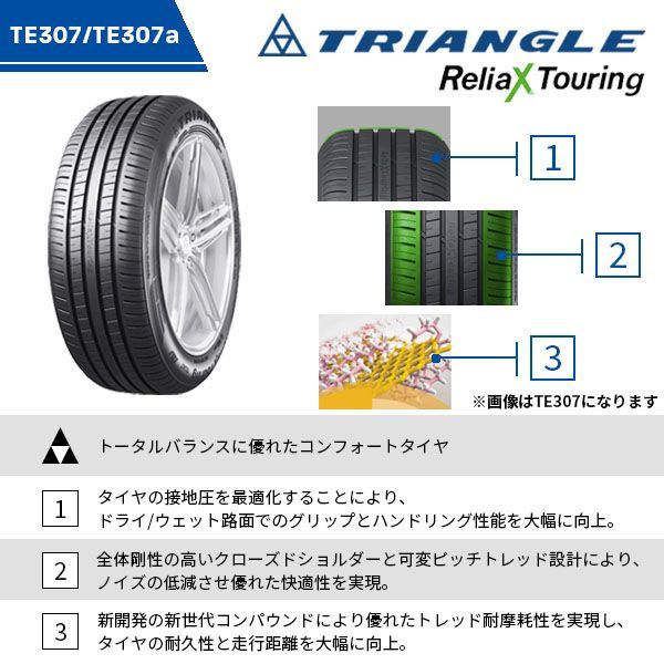 【国内正規品】 4本セット 185 55R16 製造 サマータイヤ TRIANGLE ReliaX Touring TE307 沖縄県は除く 185 55 16 即 可