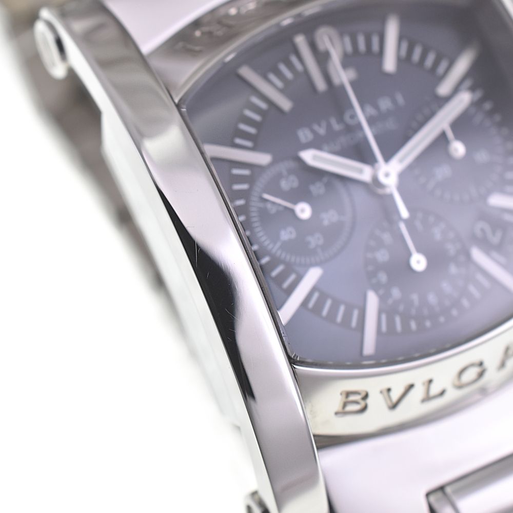 BVLGARI AA44SCH アショーマ クロノグラフ デイト 自動巻き 楽天市場】ブルガリ アショーマ クロノ AA44SCH 自動巻き 腕時計